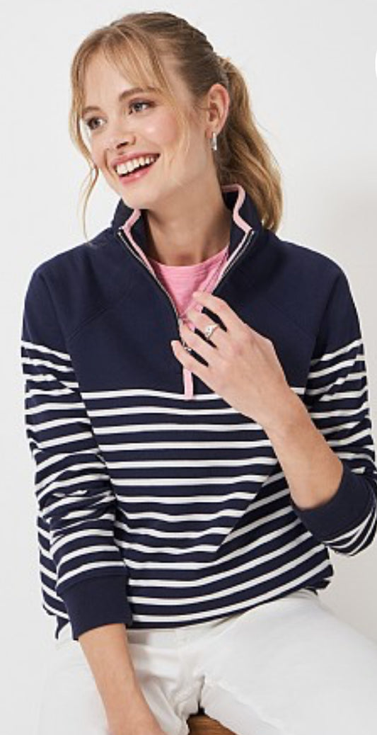 Half Zip Crew Sweatshirt
