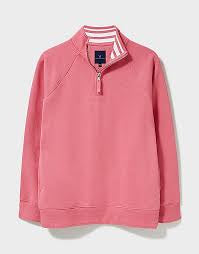 Crew Half Zip Sweatshirt Rptrerose