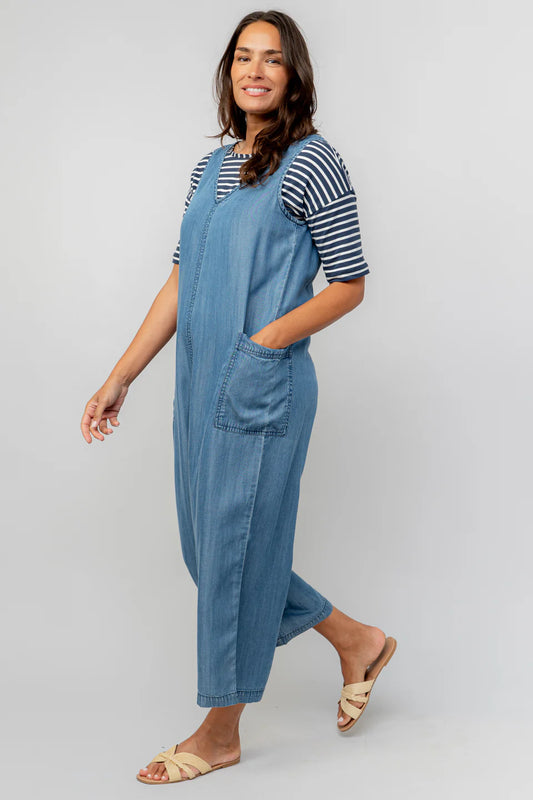 Erica Jumpsuit Indigo Denim Tencel