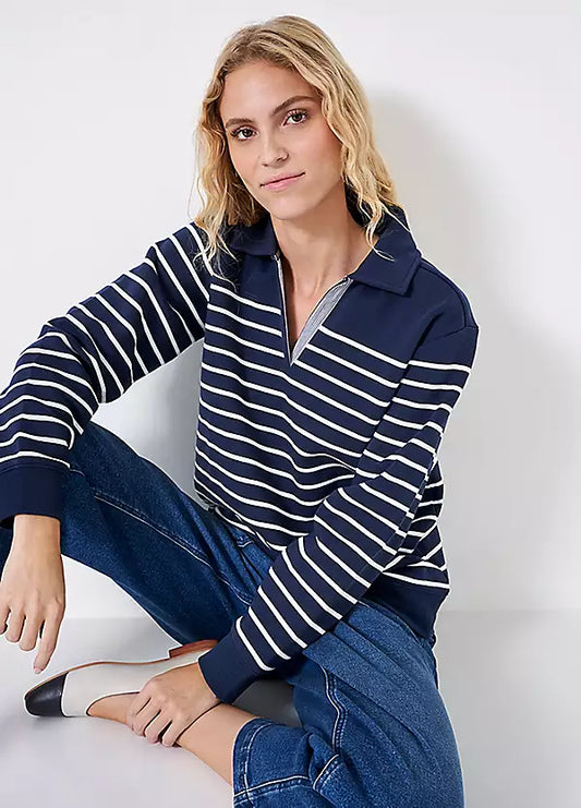 Crew Sandy Sweatshirt With Collar