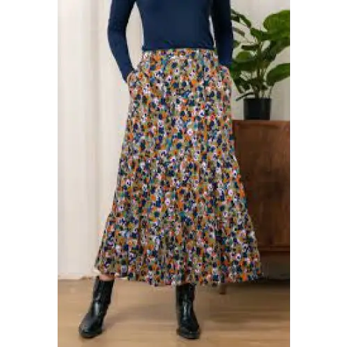 Frome Skirt Floral Ikat