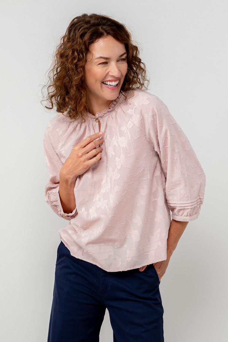 Zoe Blouse Jacquard cotton